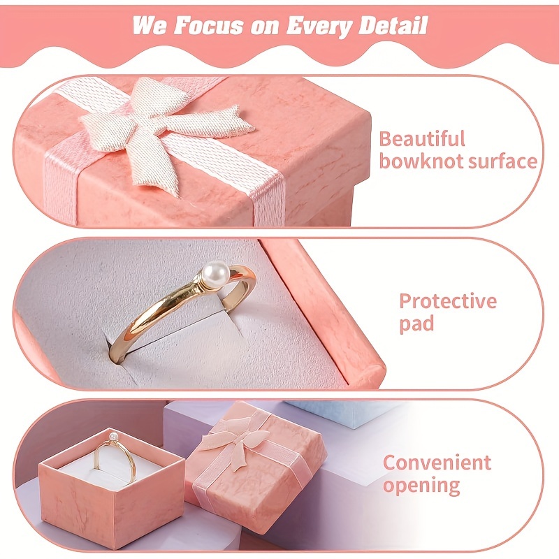 Assorted Color Small Hard Gift Box Set