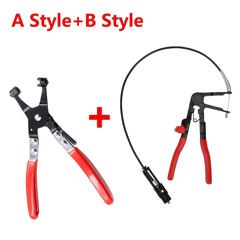 Automobile Tube Bundle Clamps/hose Pliers Oil Valve Seal Remove Tool Set With 25.6inch Flexible Hose Repair Clamp Handle Clamps Hand Tool High Quality Carbon Steel Material