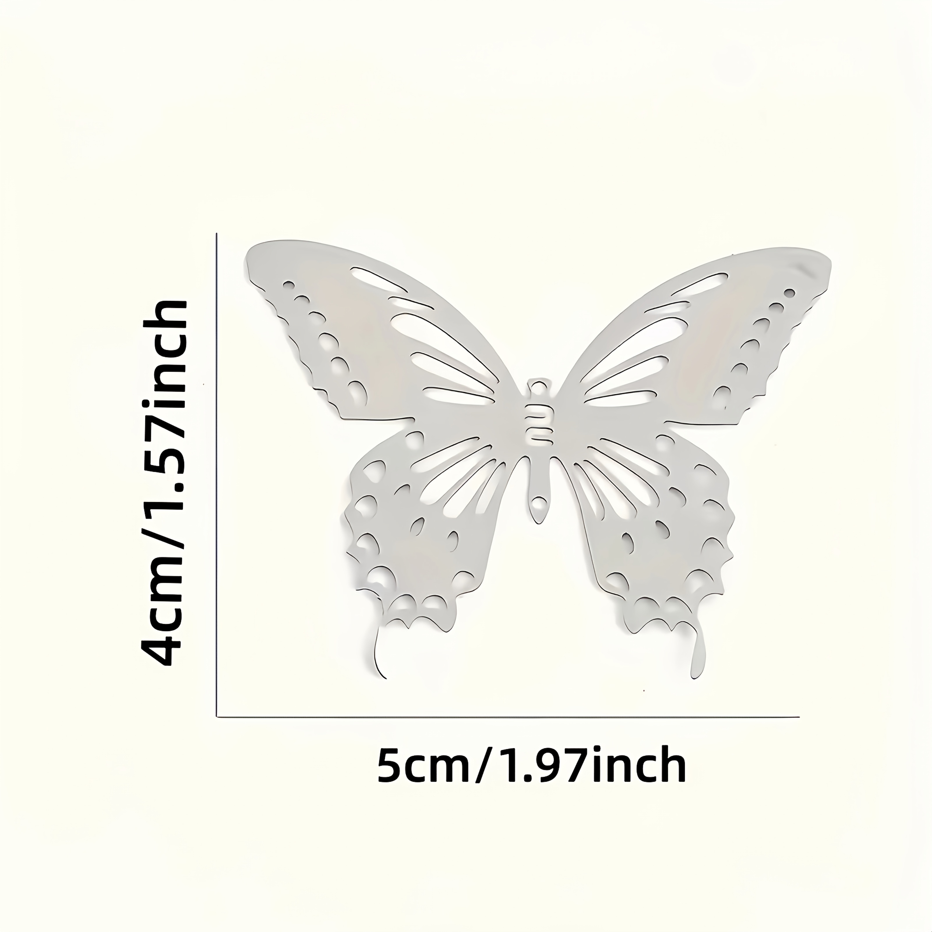 10pcs Metal Small Diy Wall Decorations Hanging Waterproof 3d Three-dimensional Pendant