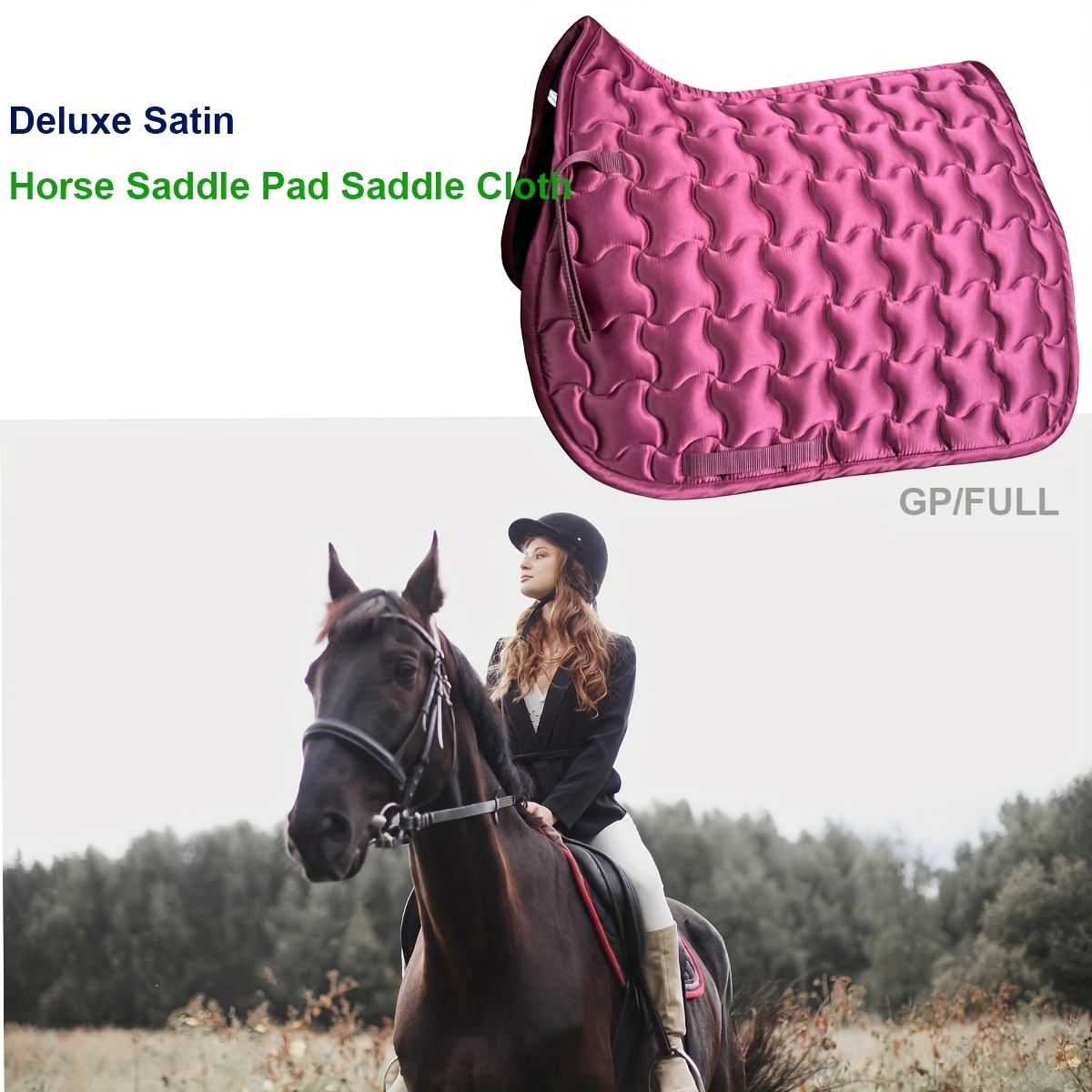 ZooVenture Coussin de selle pour poney et cheval
