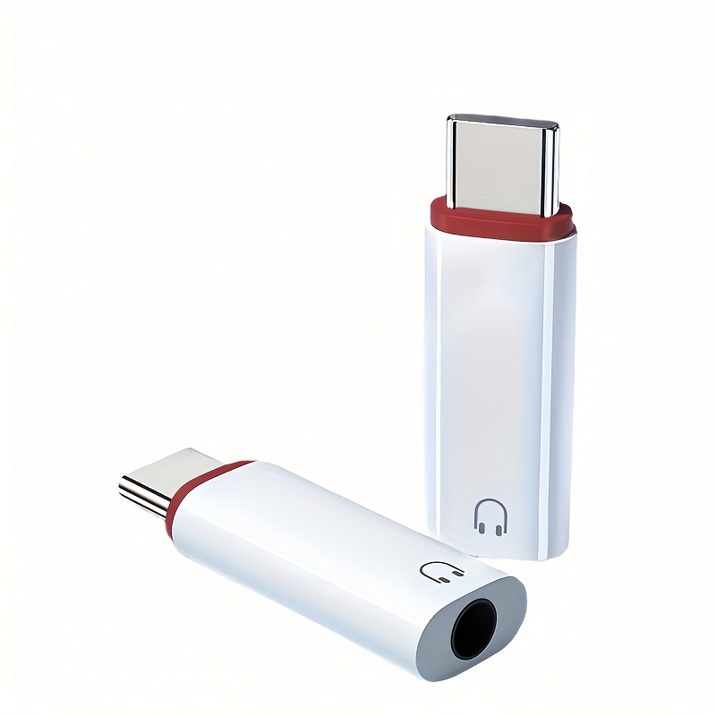 usb c to 3 5mm audio adapter dual port   plug and play hi fi sound suitable for phones iphone 15 s23 s22 ultra iphone and   and laptops clear conversion no noise abs material   portable audio Product details 2