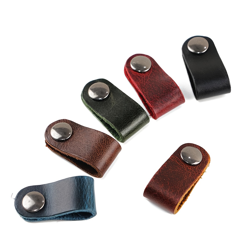 Set Of 10 Pu Faux Leather Straps For Organizing Data And Earphone Cables, Designed To Tidy Up Your Cords!