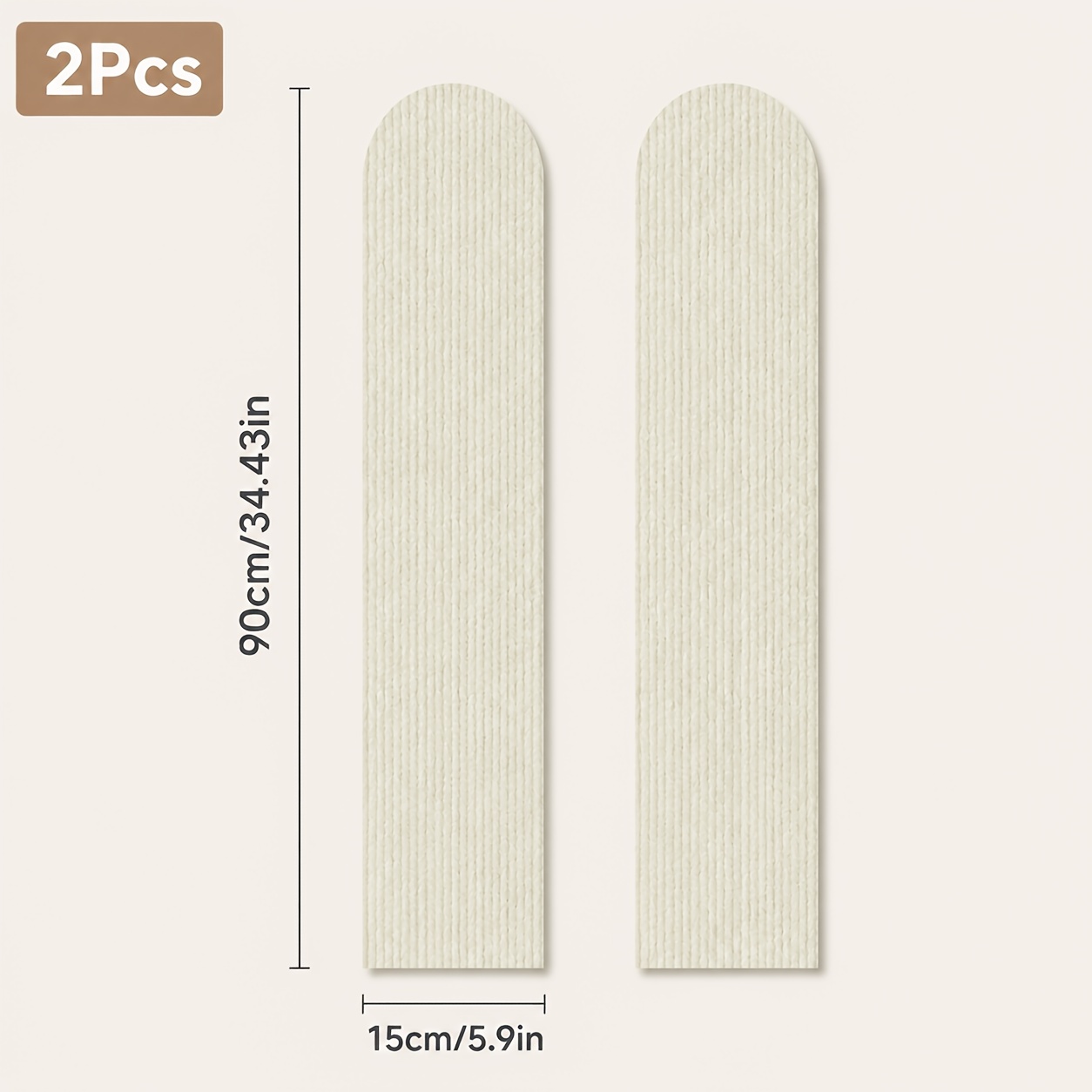 TEMU 2pcs Self-adhesive Cat Scratching Boards, Vertical Wall Stickers, Wear-resistant, No , Does Not Hurt Claws, Wall Protector Pad, Anti-scratch,