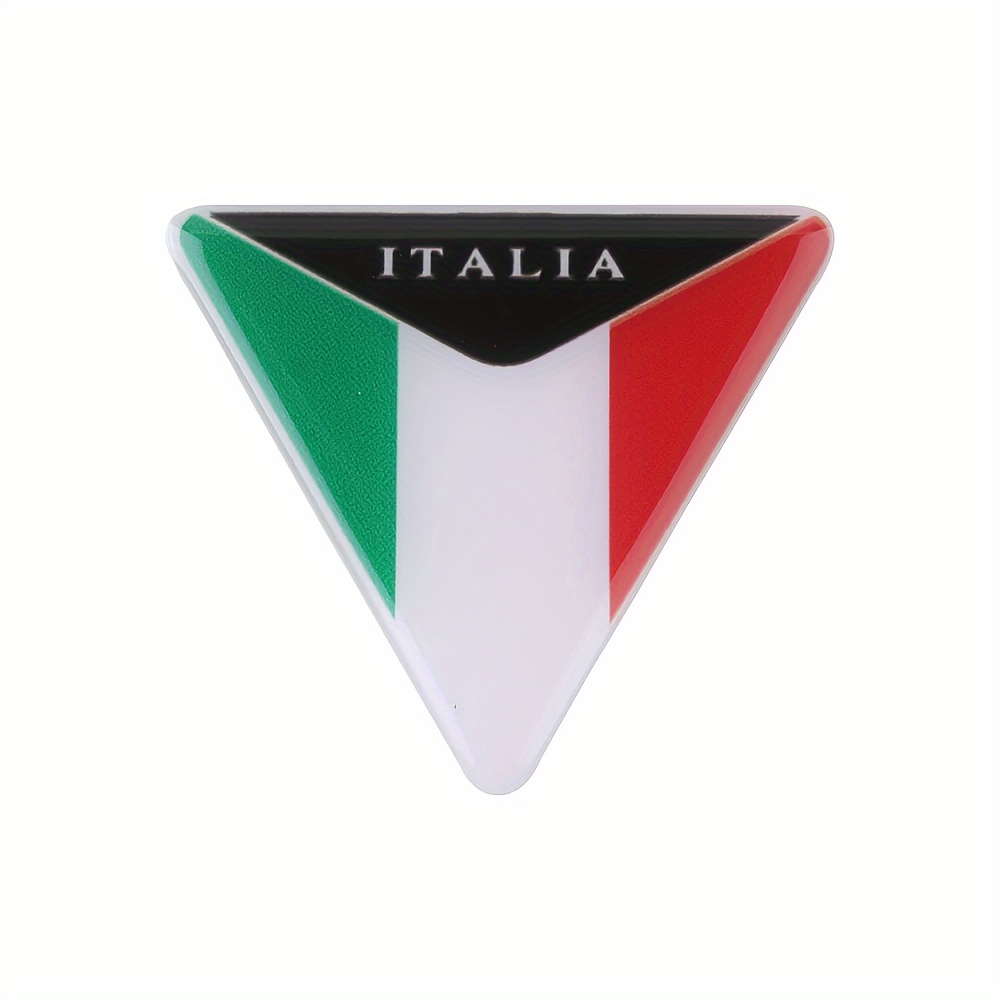 

Pvc Italia Flag Emblem 3d Resin Motorcycle Sticker, Reflective Front Fairing Decal For Aprilia Rs4 Benelli - Durable & Weatherproof Motorcycle Accessory
