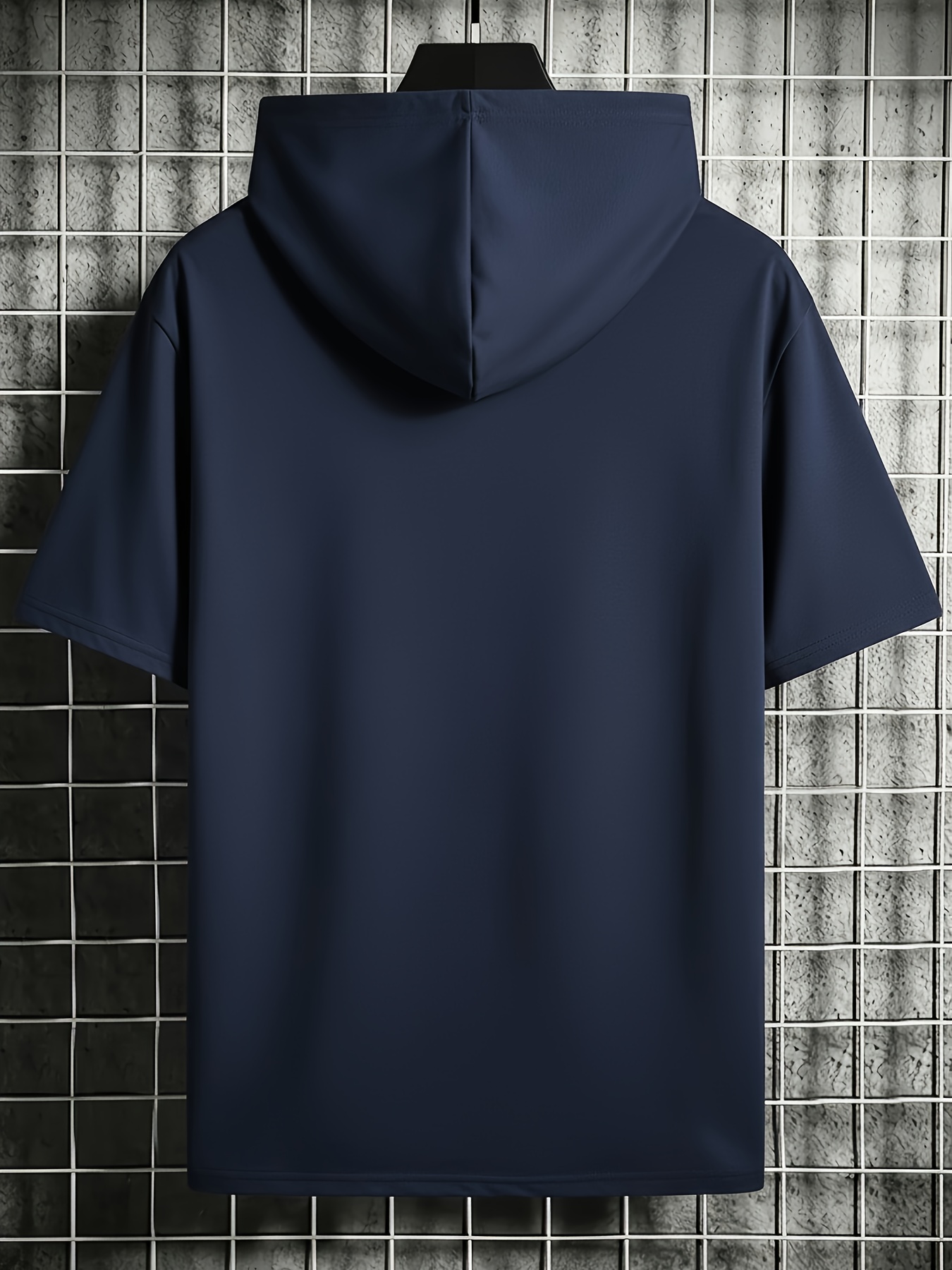 Camiseta con Capucha Clásica para Hombre - Esencial Minimalista de Uso Diario, Corte Regular y Casual Idealpara el Gimnasioo Salidas & Atuendos Informales- RopafácildeCuidar Lavable a Man - Imagen 6