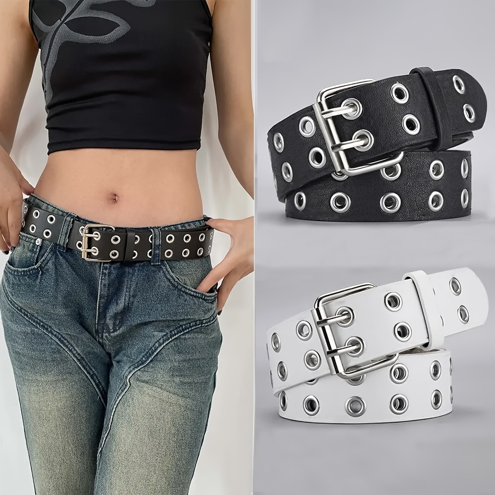 

Women' Belt, Y2k Street Style, Gothic Rivet Decor, Corset Belt For Jeans, Accessory For Daily, Party, Beach, College, Sports, Non-textile Material, No Feathers