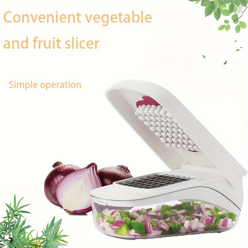 multi functional kitchen slicer for potatoes vegetables onions and fruits manual chopper and slicer no electricity needed details 5