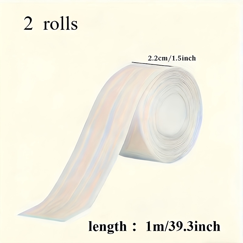E-shop 2 Rollen Hochleistungs-Dichtungsband - Dichtungsstreifen für Bad und Küche, wasserdichtes Dichtungsband für Spüle, Dusche, Toilette, Badewanne -