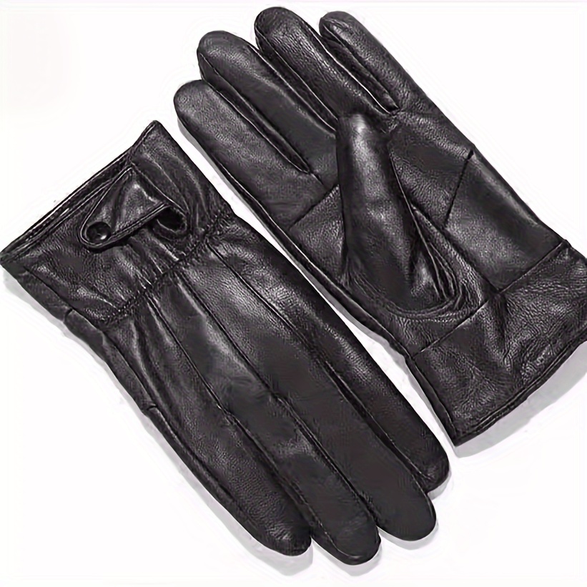 TEMU Sheepskin Gloves - Thick, & Touchscreen Compatible For Cycling And Driving