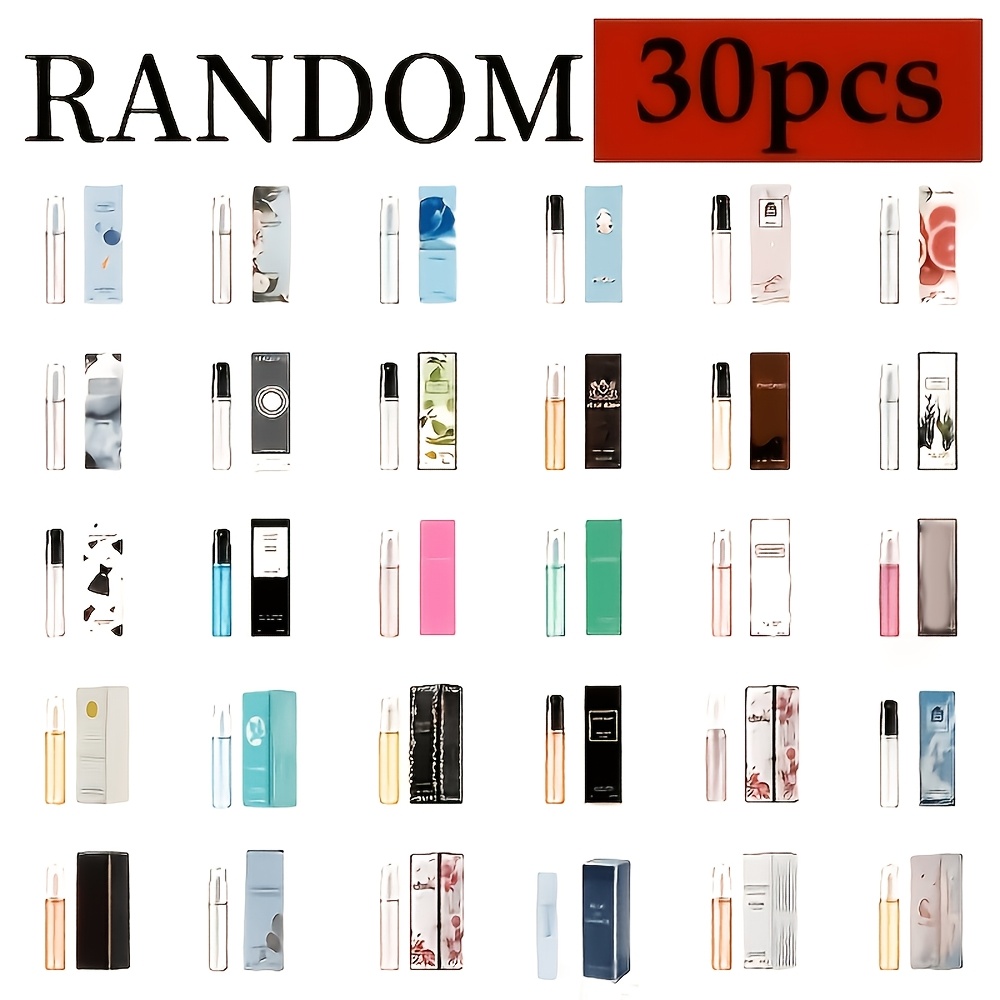 TEMU 30pcs Pack Of Random Scented, Long-lasting, High-concentration Mini For Perfumes For Women, Perfect For Casual Occasions And As Gifts. Compact