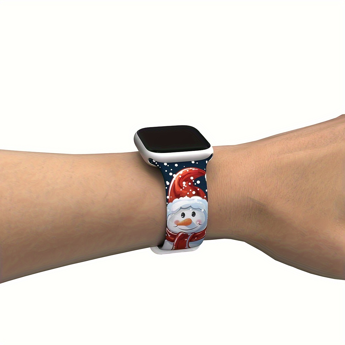 christmas themed watchband compatible iwatch soft adjustable Temu