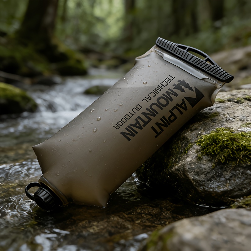 TEMU 2l Water Collection And Filtration Bag Hydration Bladder Leak-proof Durable Water Reservoir 28mm Neck Tpu Material