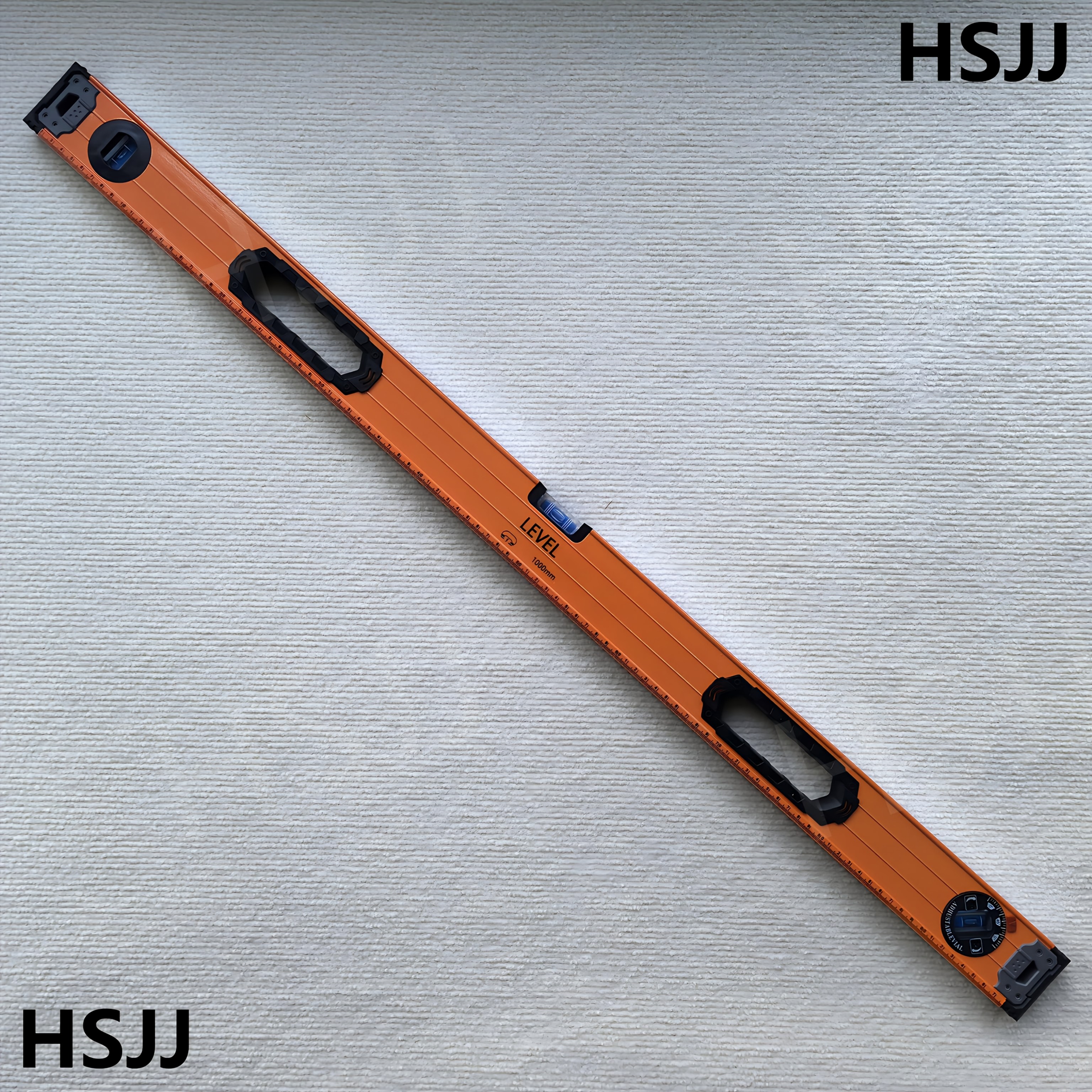 E-shop HSJJ 39 Zoll Magnetischer Wasserwaage mit metrischer Skala, 3 verschiedene Blasen - 45°/90°/180°