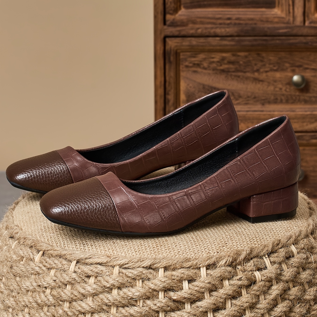 womens brown dress shoes low heel sold on Temu United States womens brown dress shoes low heel sold on Temu United States