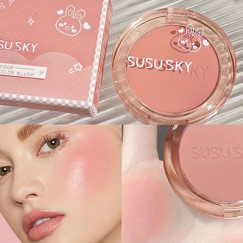 

Facial Makeup Blush Palette, Single Shade, Long-lasting Highlighter & Contour, Radiant Color, Essential For A Sculpted Matte Finish Contain Plant Squalane