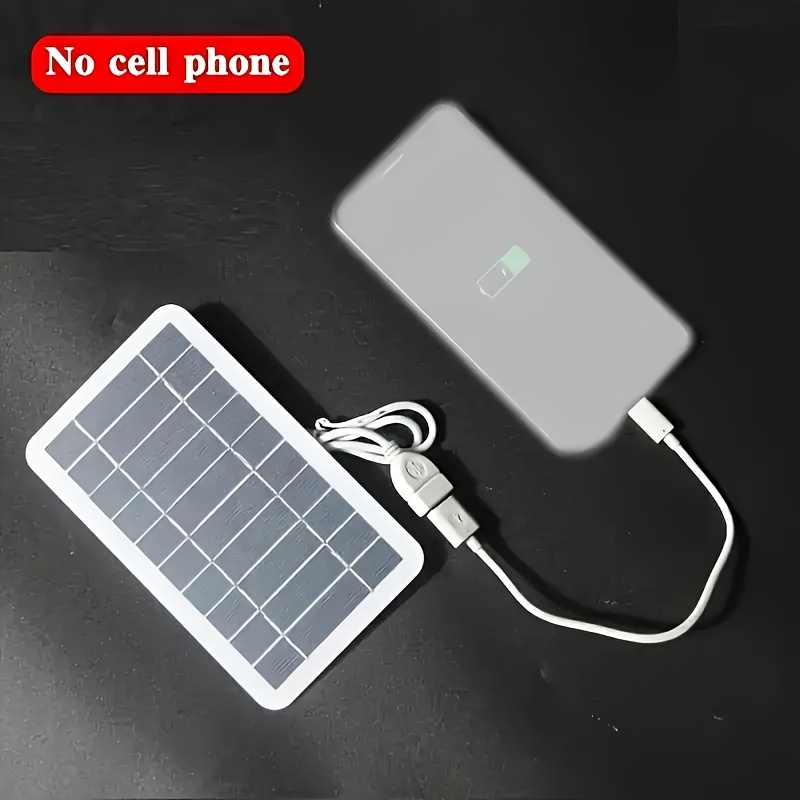 1 portable solar panel usb charger for camping travel and emergencies for flashlights and fans details 2