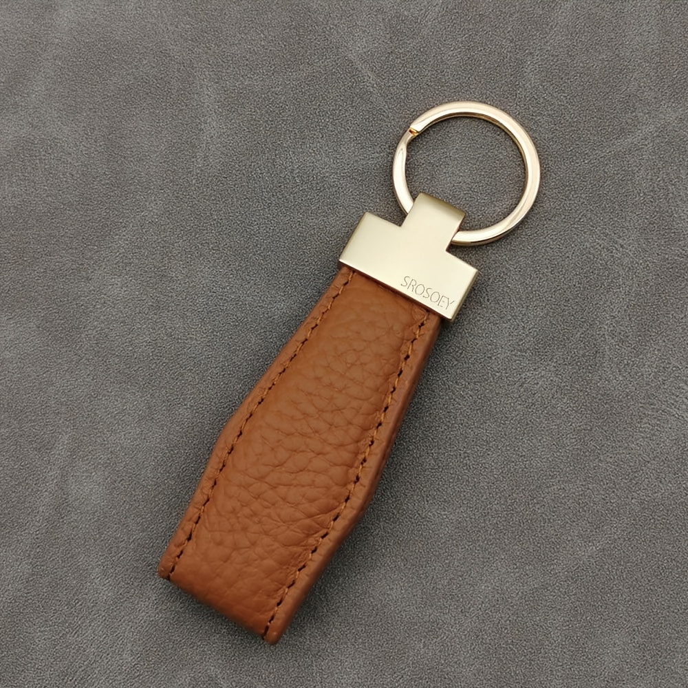 TEMU Llavero de Personalizado, Llavero de Coche de Cuero Sintético de Lujo, Llavero de Personalizado, Accesorio de Moda para Hombres y Mujeres,