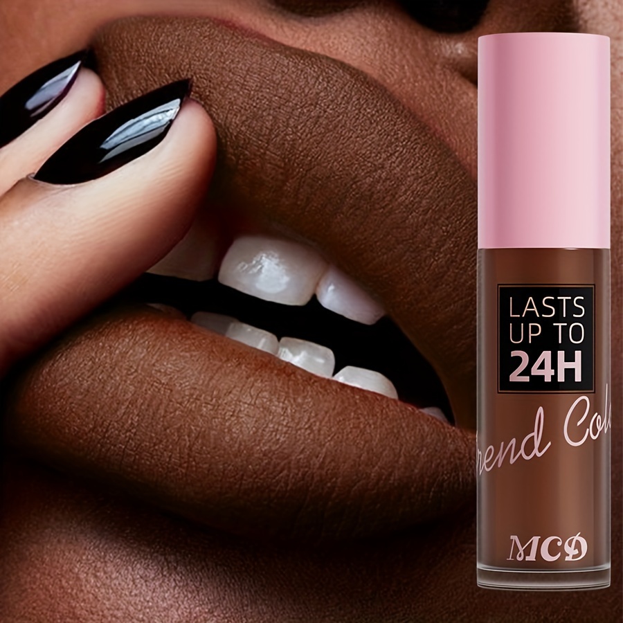 Lip Glaze, Brown Color, Matte, Waterproof, Non-greasy, Long-lasting Makeup, Lip Gloss