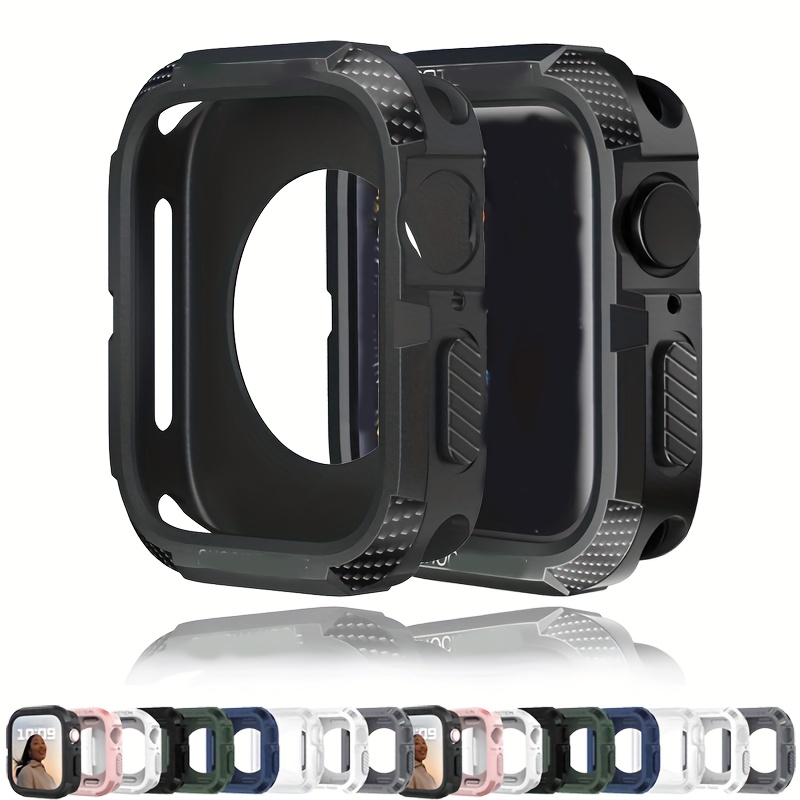 

Tpu Smartwatch Case Cover, Shockproof Hard Shell With Precise Cutouts, Lightweight Protection For Apple Watch -9/se, Compatible With 38mm/40mm/41mm/42mm/44mm/45mm/46mm/49mm Models