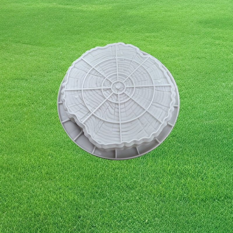 Image of Landscape Stone Step Mold Imitates The Effect Of Wooden Stakes, And The Plastic Mold Reused. The Outdoor Ground Mold Of Garden Is Beautiful And Practical, Suitable For Cement Step Stones, Gardens