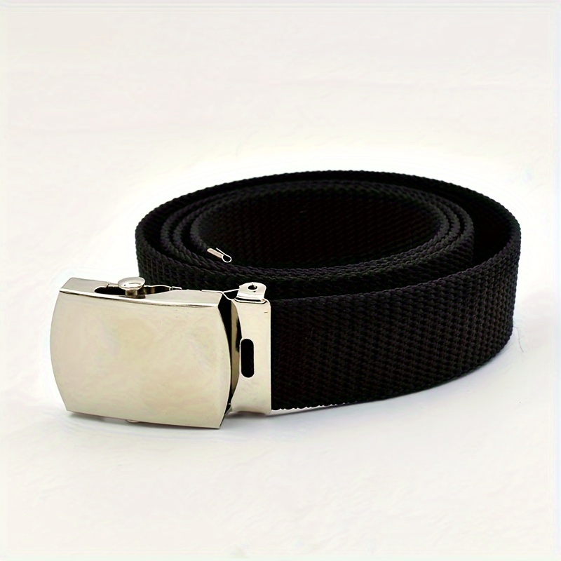 Solid Color And Fashionable Casual Pants For Men And Women, Thickened Automatic Belt, Versatile Belt, Asian Belt, School Belt, Student Belt