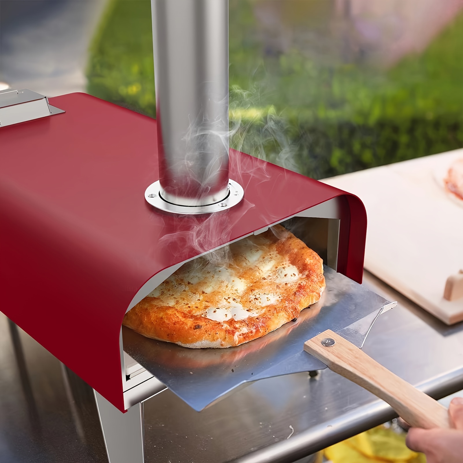 x outdoor pizza oven pizza stone portable charcoal Temu Mauritius