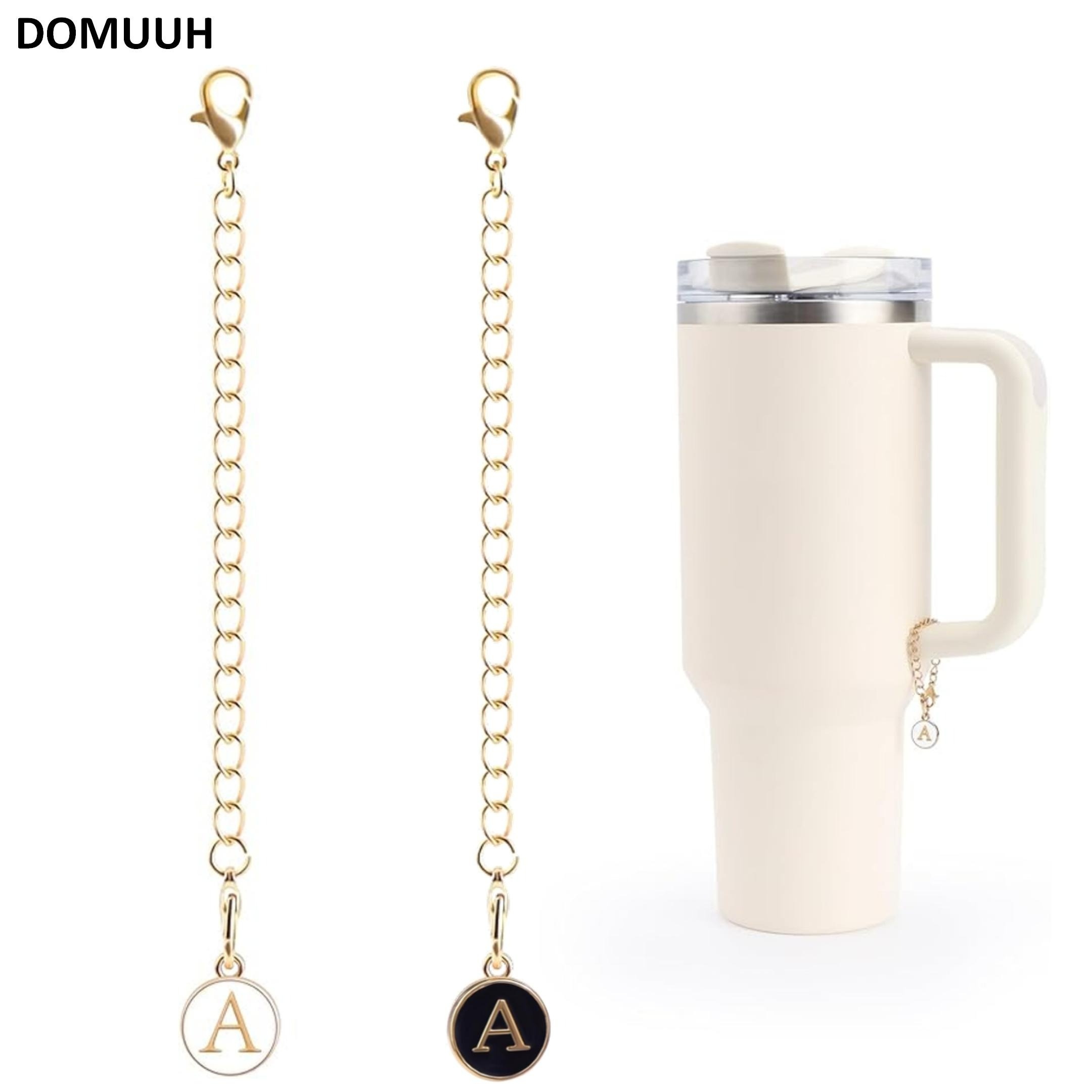 MOTAIN Letter Charm Accessories for Stanley Cup,Name ID Letter Handle Charm for Stanley Tumbler,Water Cup Handle Identification Letter Charm