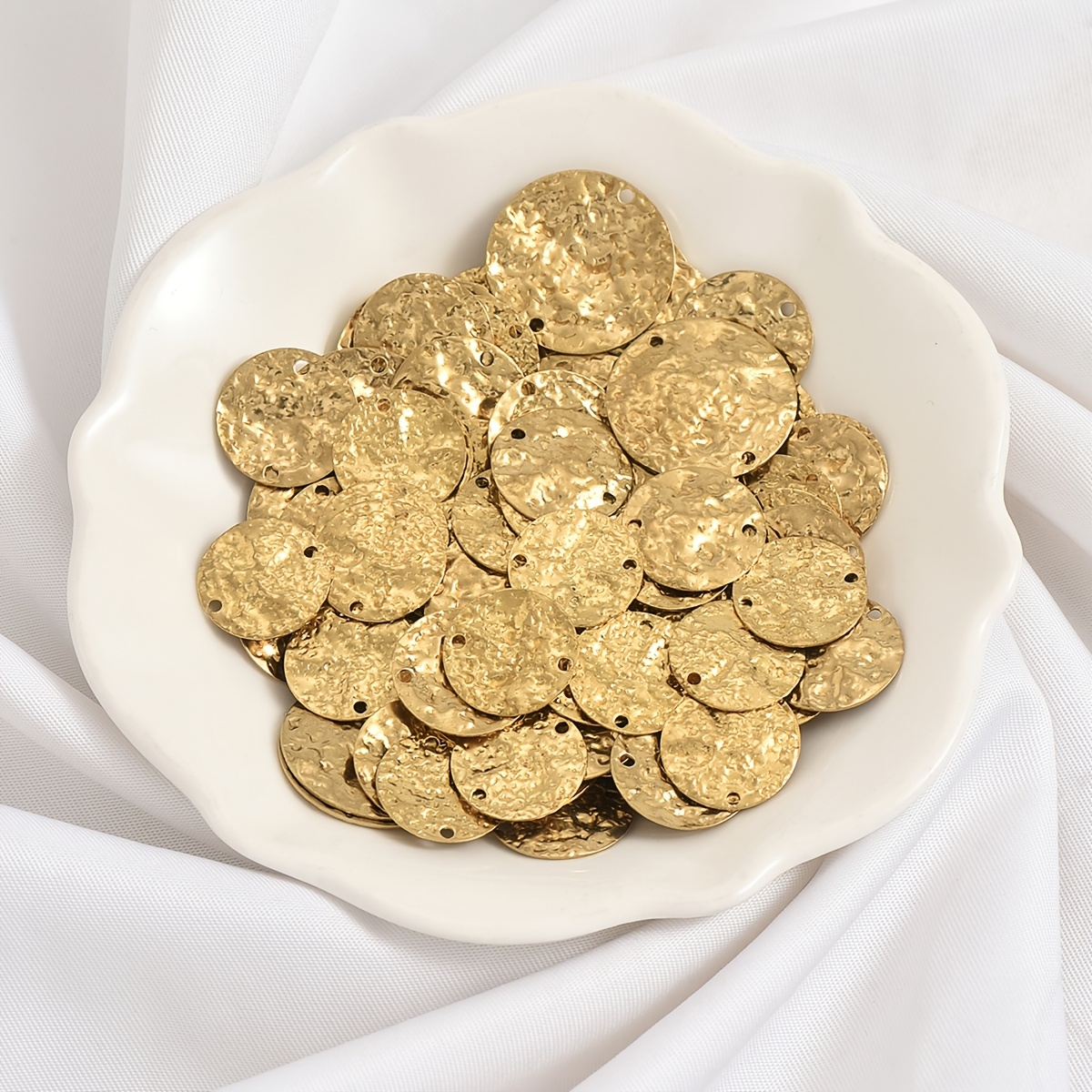 10pcs Brass Geometric Pendant Set for DIY Jewellery Making