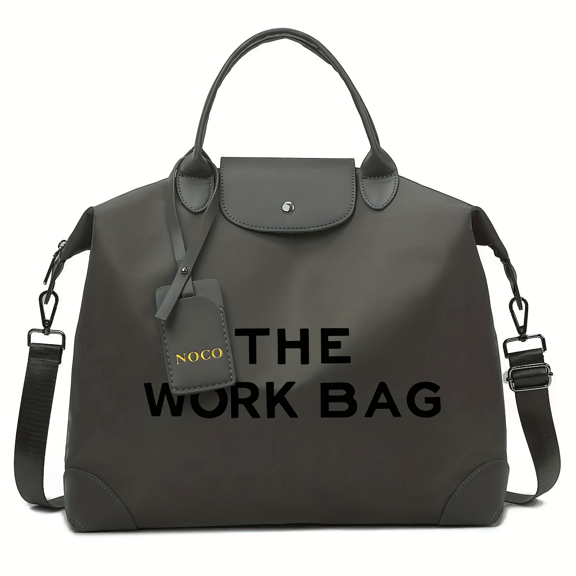 TEMU Borsa Tote con Stampa sul Retro, Stile Universitario, Resistente e di Grande Capacit�, a Tracolla per Lavoro e Scuola, Disponibile in Colori