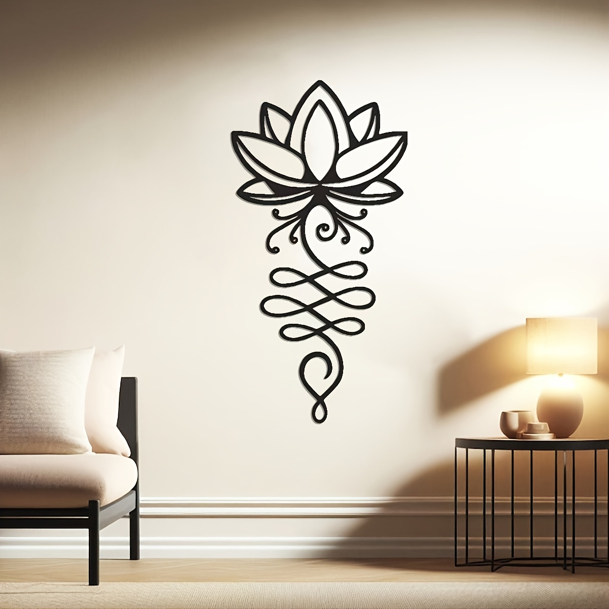 

1pc, Lotusflower Metal Wall Art, Yogastudio Wall Decor Floralhangings, Outdoor Gardenwall Decor, Housewarminggift That Luck Tohome