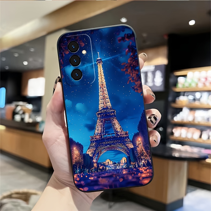 TEMU Elegant Parisian Eiffel Tower Phone Case For Galaxy
