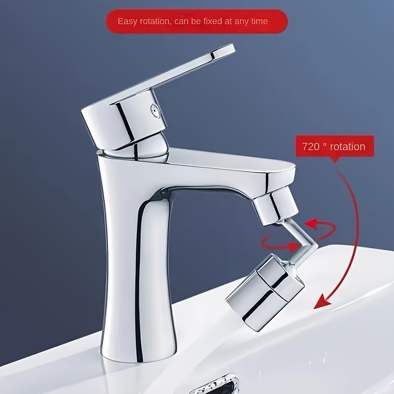 1pc 720 rotating kitchen bathroom faucet splash proof water saving with enhanced mouthwash wash bubbler kitchen faucets for sinks with sprayer kitchen faucet sprayer attachment details 2