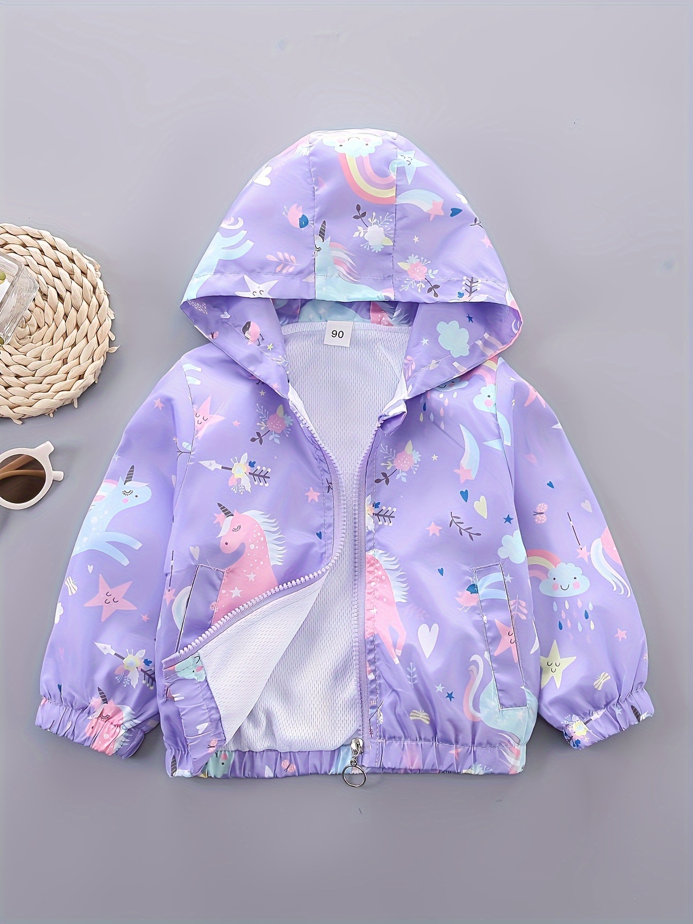 item picture girls cartoon pattern 2024 spring new korean style fashionable jacket for little girls