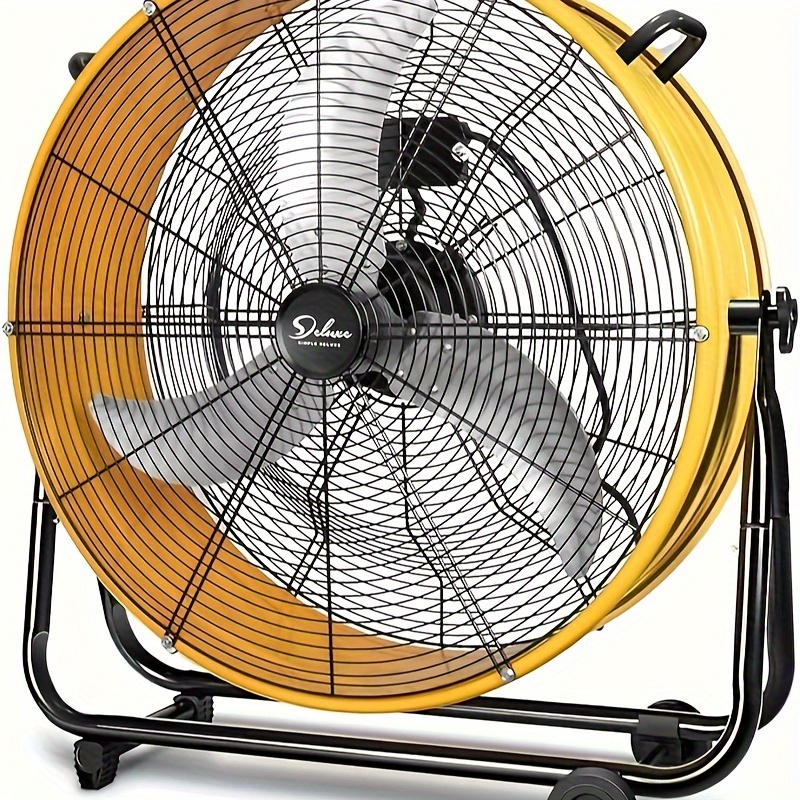 

Simple Deluxe 24 Inch Heavy Duty Metal Industrial Drum Fan, 3 Speed Floor Fan For Warehouse, Workshop, Factory And Basement