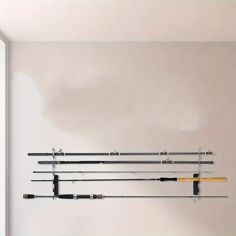 Wall mounted Fishing Rod Display Rack Durable Fishing Pole - Temu
