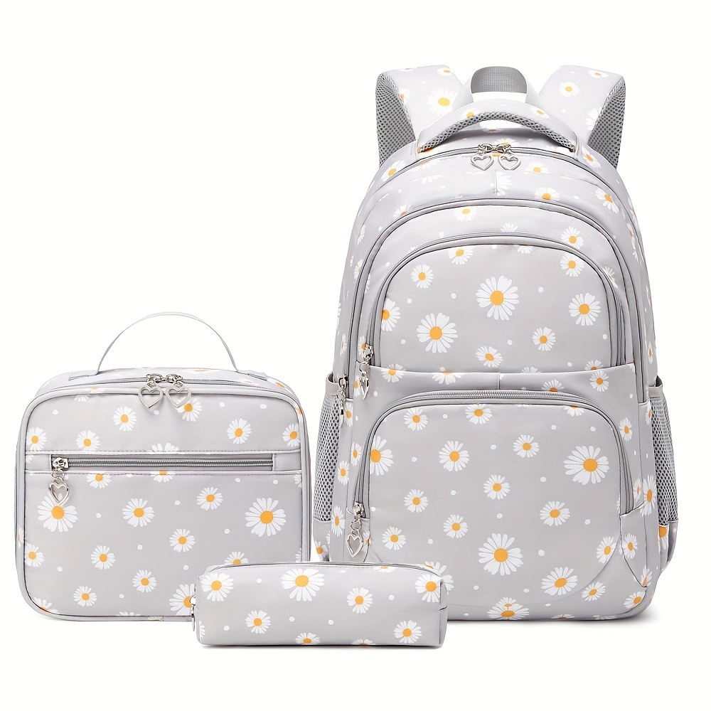 3 in 1 school bags set simple backpack lunch box pencil case Temu