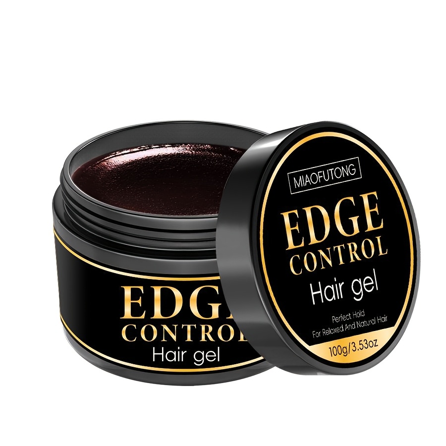 TEMU Hair Gel, Edge Control Gel, Made With Castor Oil, Non-greasy, Non-white Cast, , Suitable For All Hair Types, Matte Styling - High-quality Hair Thickening Oil, Styling Product