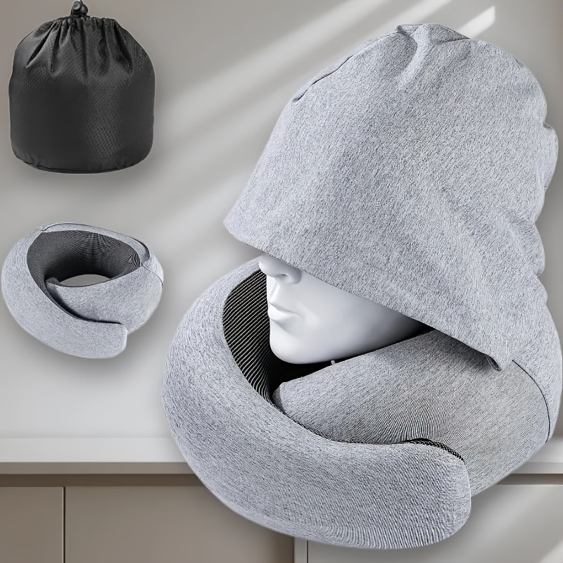 TEMU This Innovative Neck Support Pillow, Designed Like A Snail And Featuring A Storage Bag, Is Ideal For Use , During Study , And While