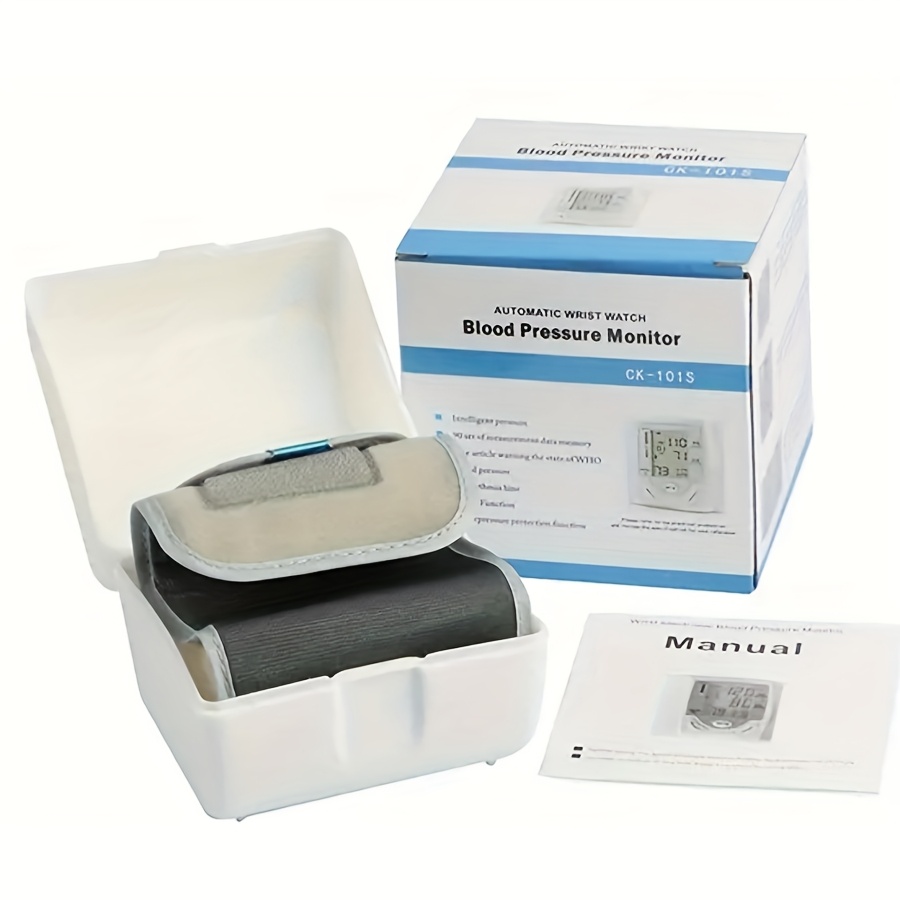   kun wrist electronic blood pressure monitor for adults professional   grade bp sphygmomanometer with lcd display adjustable cuff memory   menu   monitoring batteries not included blood pressure monitor for home userfriendly design comfortable cuff fit Product details 6