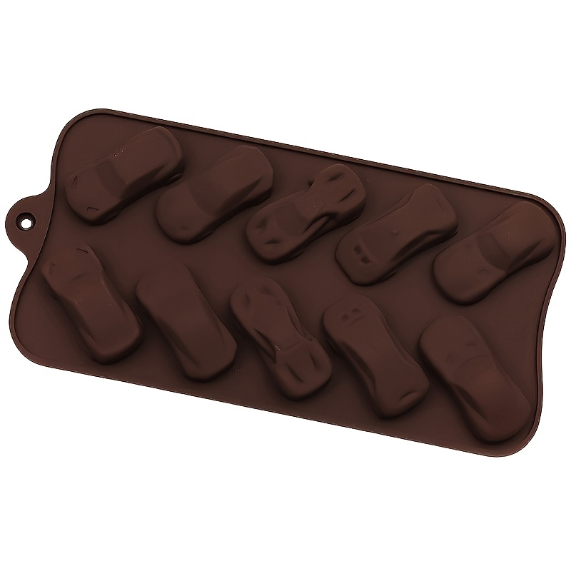 Image of 10pcs Mini Car Sports Car Chocolate Jelly Biscuit Ice Silicone Mold Mousse Dessert Baking Mold Mold Food Grade