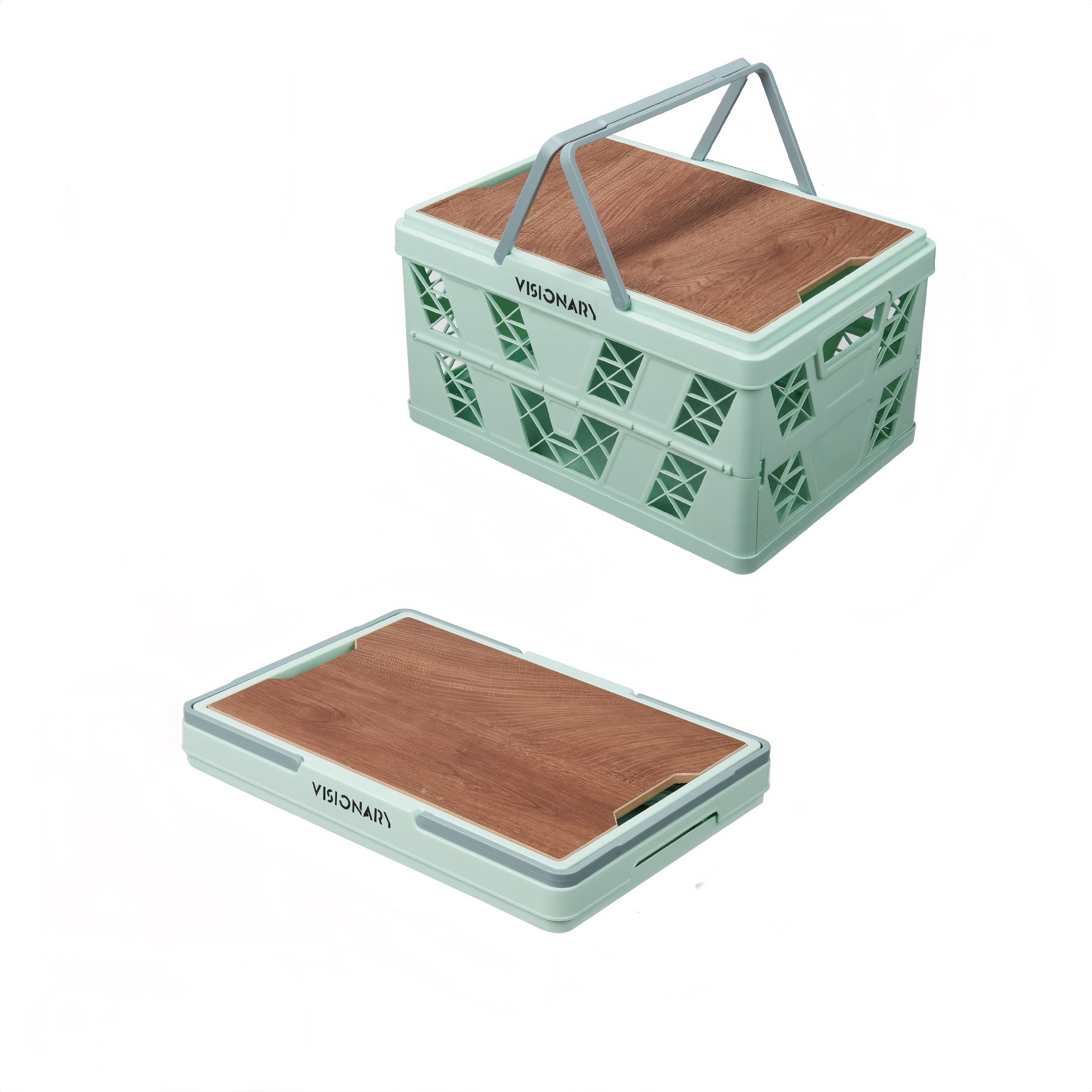 Outdoor Camping Storage Box Sit Fold Portable Basket - Temu