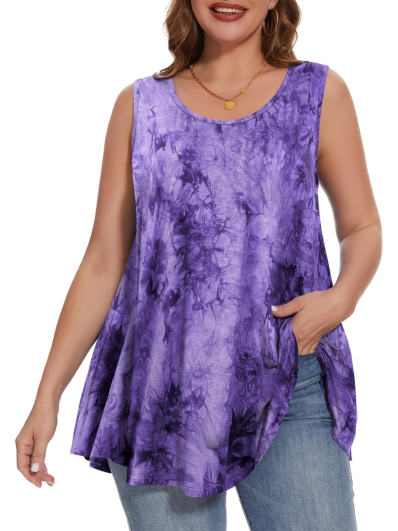 plus size 2 komada ženske plus size bezrukavne bluze kratke