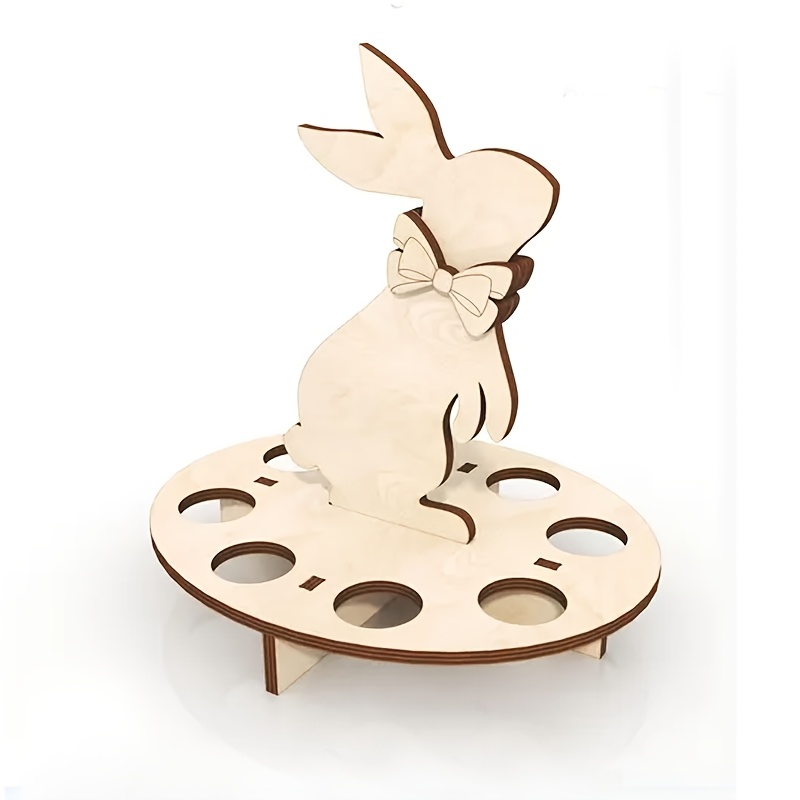 Wood Stand, Holder, , Easter Decor,easter Ornaments , Bunny Egg Tray Holder