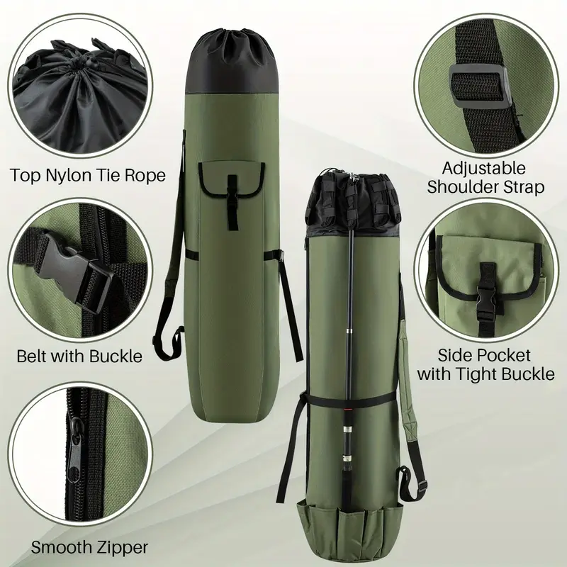 2pcs fishing rod bag high quality oxford fabric fishing pole - Temu Canada 2pcs fishing rod bag high quality oxford fabric fishing pole - Temu Canada