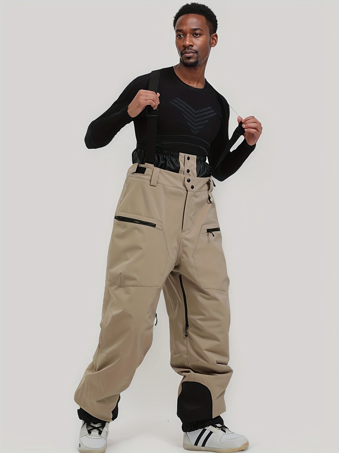 Ski Jacket Snow Pants Belt RUDSAK CARMEN Black One-Piece Ski Suit