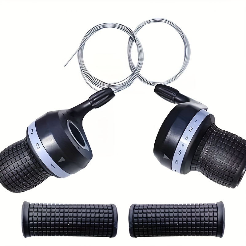 smooth precise twist shifter lever for   commuter bikes durable aluminum alloy   black