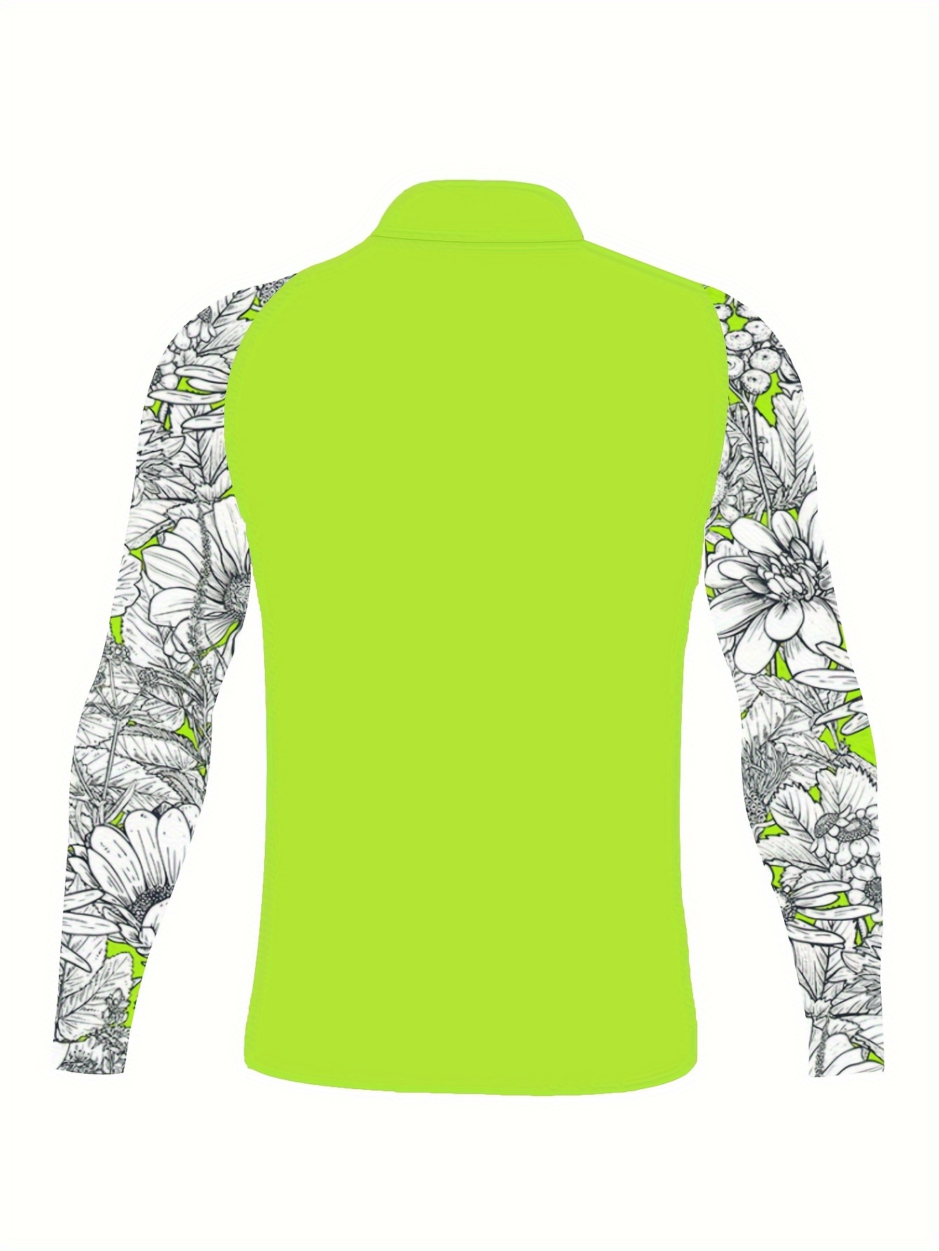 sun protection rash guard for men quick dry stretchy and breathable stand collar swimsuit top for diving snorkeling and surfing grass green 1