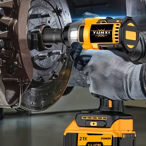 21v cordless impact wrench wireless drill set brushless electric impact gun drill 4000mah battery toolbox charger socket and full accessory set for the automotive and industrial home decor mens gift
