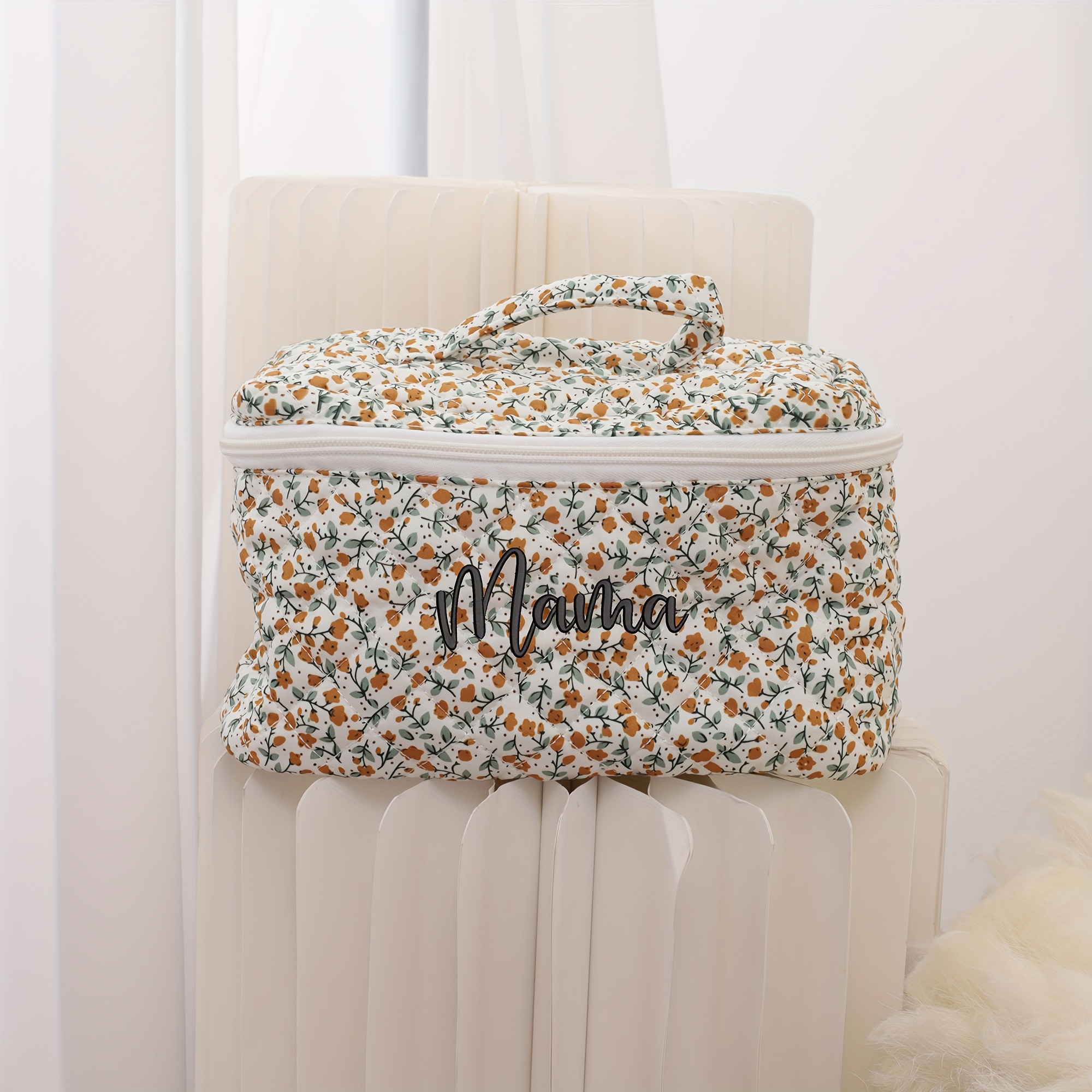 TEMU 1pc Custom Makeup Bag, Personalized Makeup Bag, Bridesmaid Gift, Birthday Gift, Teacher Gift, Gift For Her, Custom Gift, Large Sewn Toiletry Bag