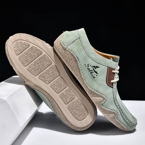 handmade quality casual sneakers for men comfortable large size footwear outdoor anti skid flats shoes multiple colors all match male loafers up